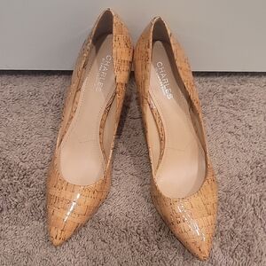 Charles By Charles David Tan Pointed-Toe Heels